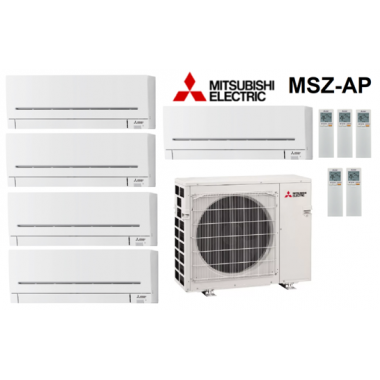 Мульти-сплит-система Mitsubishi Electric MXZ-5E102VA + 5 внутренних блока серии Standard AP (25+25+25+25+25)